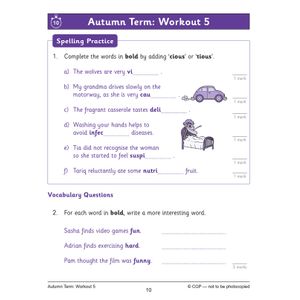 KS2 Year 6 English 10-Minute Weekly Workouts: Spelling & Vocabulary Look Inside Image 6