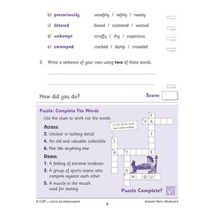 KS2 Year 6 English 10-Minute Weekly Workouts: Spelling & Vocabulary Look Inside Image 5