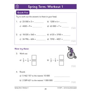 KS2 Year 6 Maths 10-Minute Weekly Workouts: Arithmetic Look Inside Image 5