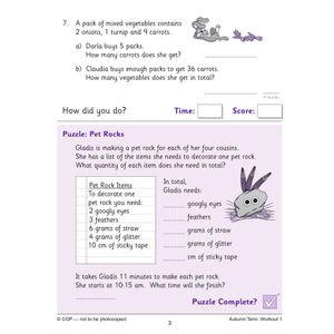 KS2 Year 6 Maths Times Tables 10-Minute Weekly Workouts Look Inside Image 5