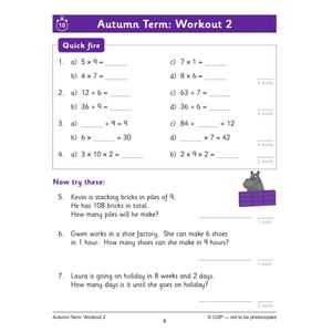 KS2 Year 6 Maths Times Tables 10-Minute Weekly Workouts Look Inside Image 6