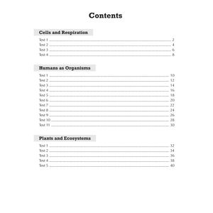 KS3 Biology 10-Minute Tests (Ages 11-14) Look Inside Image 1