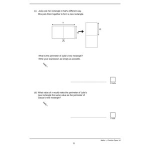 KS3 Maths Practice Papers (Ages 13-14) Look Inside Image 3