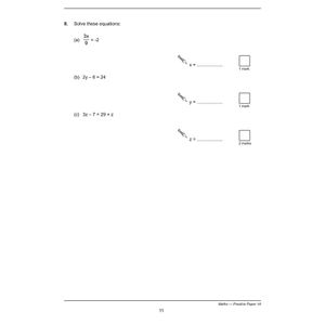 KS3 Maths Practice Papers (Ages 13-14) Look Inside Image 5