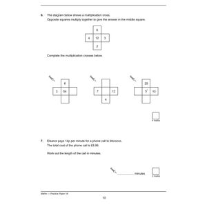KS3 Maths Practice Papers (Ages 13-14) Look Inside Image 4