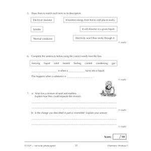KS3 Year 7 Science 10-Minute Weekly Workouts (includes answers) Look Inside Image 5