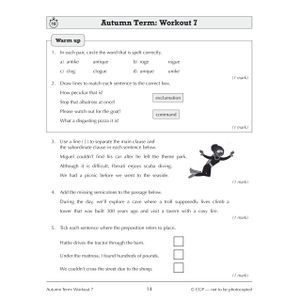 KS3 Year 7 Spelling, Punctuation and Grammar 10-Minute Weekly Workouts Look Inside Image 2