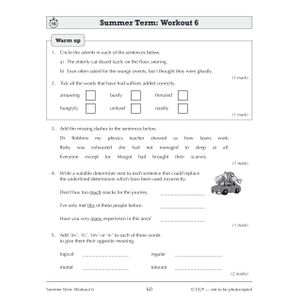 KS3 Year 7 Spelling, Punctuation and Grammar 10-Minute Weekly Workouts Look Inside Image 6