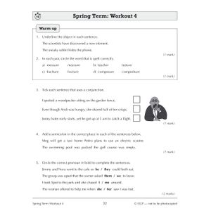 KS3 Year 7 Spelling, Punctuation and Grammar 10-Minute Weekly Workouts Look Inside Image 4