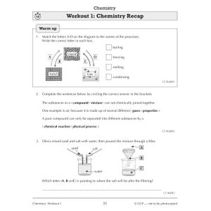 KS3 Year 8 Science 10-Minute Weekly Workouts (includes answers) Look Inside Image 4
