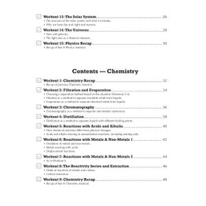 KS3 Year 8 Science 10-Minute Weekly Workouts (includes answers) Look Inside Image 2