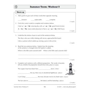 KS3 Year 8 Spelling, Punctuation and Grammar 10-Minute Weekly Workouts Look Inside Image 6