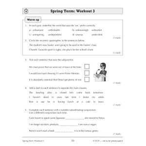 KS3 Year 8 Spelling, Punctuation and Grammar 10-Minute Weekly Workouts Look Inside Image 4