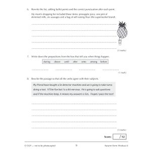 KS3 Year 8 Spelling, Punctuation and Grammar 10-Minute Weekly Workouts Look Inside Image 3