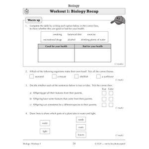 KS3 Year 9 Science 10-Minute Weekly Workouts (includes answers) Look Inside Image 4