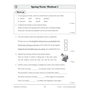 KS3 Year 9 Spelling, Punctuation and Grammar 10-Minute Weekly Workouts Look Inside Image 4