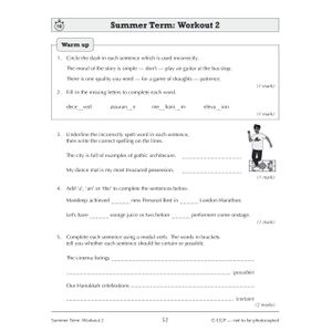 KS3 Year 9 Spelling, Punctuation and Grammar 10-Minute Weekly Workouts Look Inside Image 6