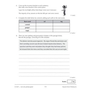 KS3 Year 9 Spelling, Punctuation and Grammar 10-Minute Weekly Workouts Look Inside Image 3