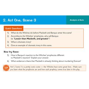 Macbeth Revision Question Cards (Ages 14-16) Look Inside Image 1