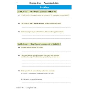 Macbeth Workbook (Ages 14-16) Look Inside Image 4