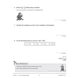 Mathematics for KS3: 10-Minute Tests - Book 1 (including Answers) Look Inside Image 6
