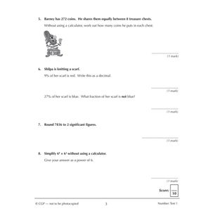 Mathematics for KS3: 10-Minute Tests - Book 1 (including Answers) Look Inside Image 4