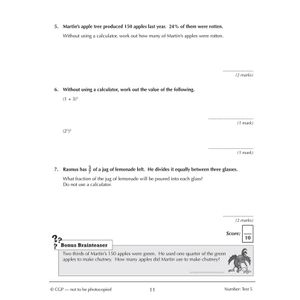 Mathematics for KS3: 10-Minute Tests - Book 2 (including Answers) Look Inside Image 3