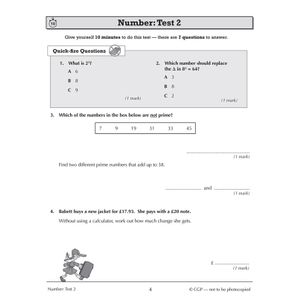 Mathematics for KS3: 10-Minute Tests - Book 2 (including Answers) Look Inside Image 4