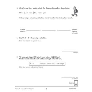 Mathematics for KS3: 10-Minute Tests - Book 3 (including Answers) Look Inside Image 4