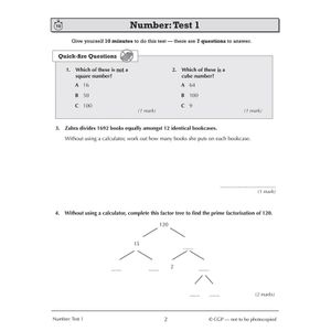 Mathematics for KS3: 10-Minute Tests - Book 3 (including Answers) Look Inside Image 3