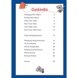 Multiplication & Division Activity Book for Ages 7-8 (Year 3) Look Inside Image 1