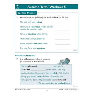 KS2 Year 5 English 10-Minute Weekly Workouts: Spelling & Vocabulary Look Inside Image 6
