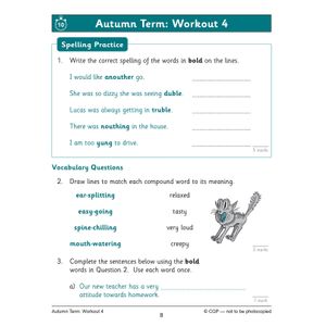KS2 Year 5 English 10-Minute Weekly Workouts: Spelling & Vocabulary Look Inside Image 4