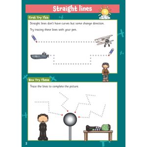 Pen Control Wipe-Clean Activity Book for Ages 3-5 (with pen) Look Inside Image 2