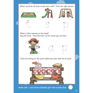 Phonics Wipe-Clean Activity Book for Ages 3-5 (with pen) Look Inside Image 3