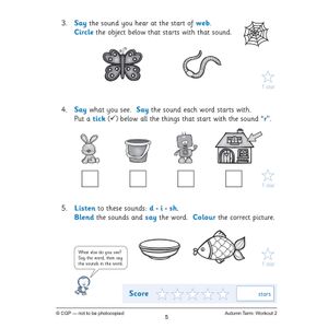 Reception English Phonics 10-Minute Weekly Workouts Look Inside Image 5
