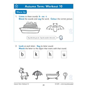 Reception English Phonics 10-Minute Weekly Workouts Look Inside Image 6