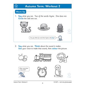 Reception English Phonics 10-Minute Weekly Workouts Look Inside Image 4
