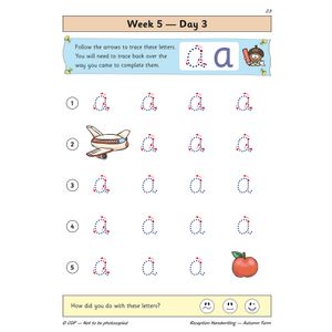 Reception Handwriting Daily Practice Book: Autumn Term Look Inside Image 5