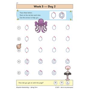 Reception Handwriting Daily Practice Book: Spring Term Look Inside Image 4