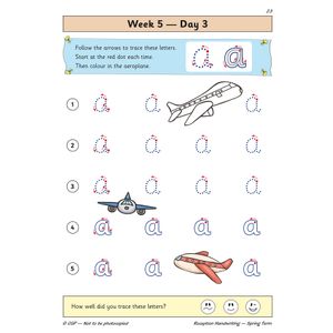 Reception Handwriting Daily Practice Book: Spring Term Look Inside Image 5