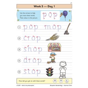 Reception Handwriting Daily Practice Book: Summer Term Look Inside Image 3