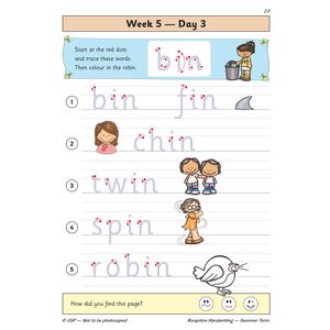 Reception Handwriting Daily Practice Book: Summer Term Look Inside Image 5