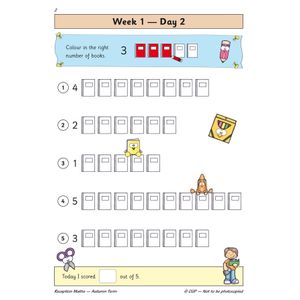 Reception Maths Daily Practice Book: Autumn Term Look Inside Image 4