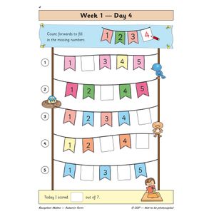 Reception Maths Daily Practice Book: Autumn Term Look Inside Image 6