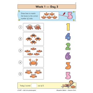 Reception Maths Daily Practice Book: Autumn Term Look Inside Image 5