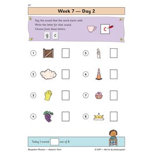 Reception Phonics Daily Practice Book: Autumn Term Look Inside Image 4