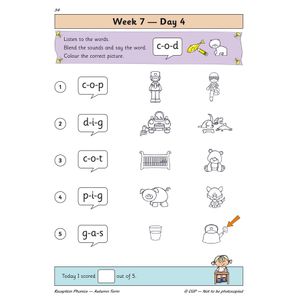 Reception Phonics Daily Practice Book: Autumn Term Look Inside Image 6