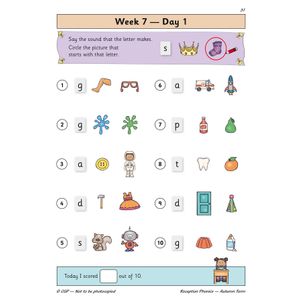 Reception Phonics Daily Practice Book: Autumn Term Look Inside Image 3