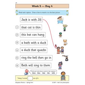 Reception Phonics Daily Practice Book: Spring Term Look Inside Image 6